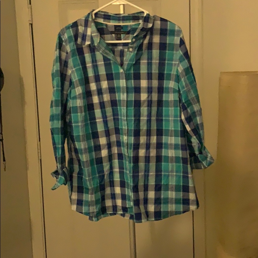 Tommy Hilfiger Long sleeve plaid woven